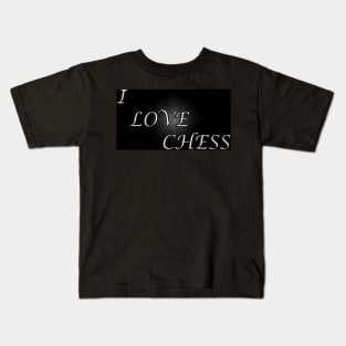 Chess Slogan - I Love Chess Kids T-Shirt